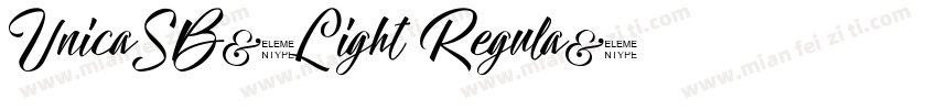 UnicaSB-Light Regula字体转换